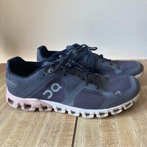 ON CLOUD Women's Cloudflow Lace Up Running Sneakers Rock Rose Black Shoes